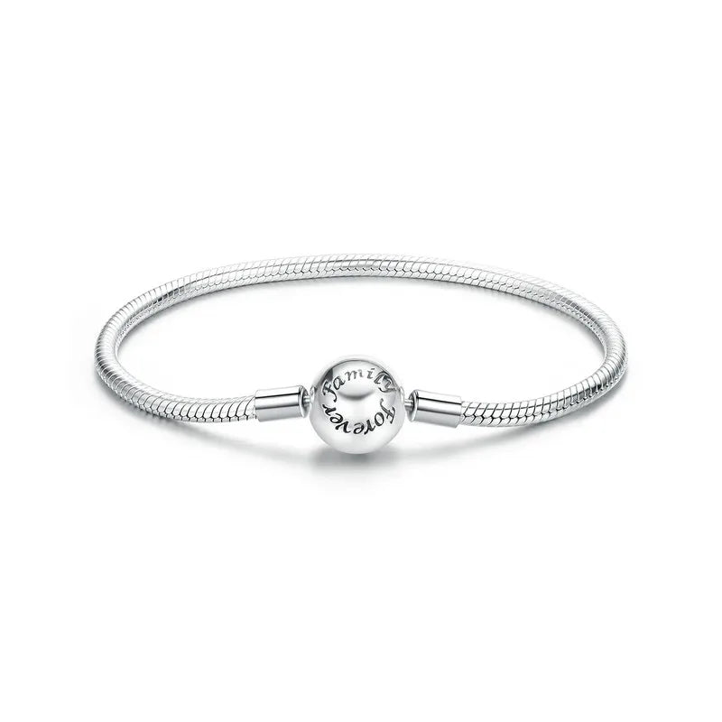 Sterling Silver Forever Love Basic Bracelet bracelets Shopella Sterling Silver 19cm