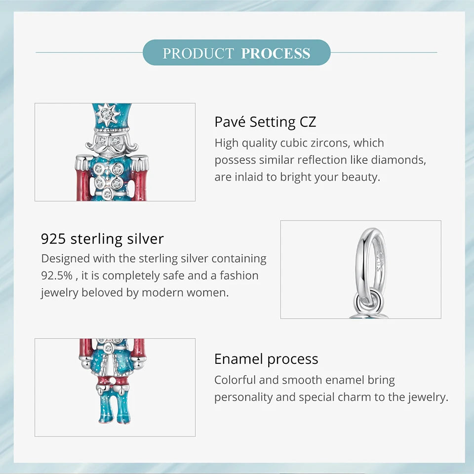 Enchanted Nutcracker – 925 Sterling Silver Charm silver Charms Dropshipman