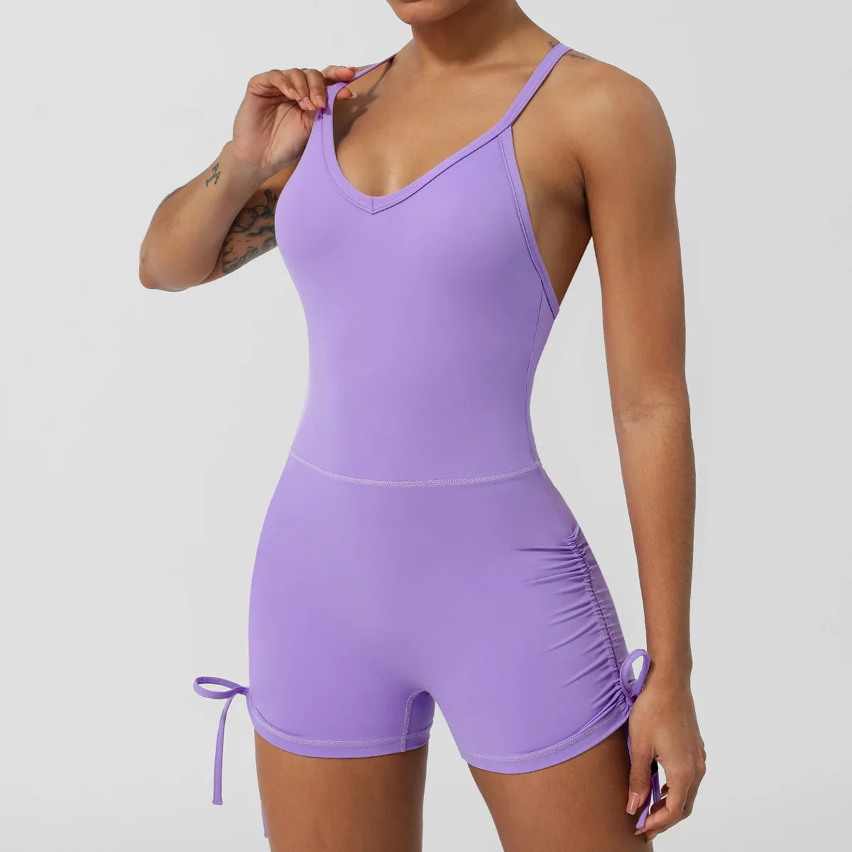 Ultimate Performance Fitness Yoga Jumpsuit yoga Dropshipman Purple S