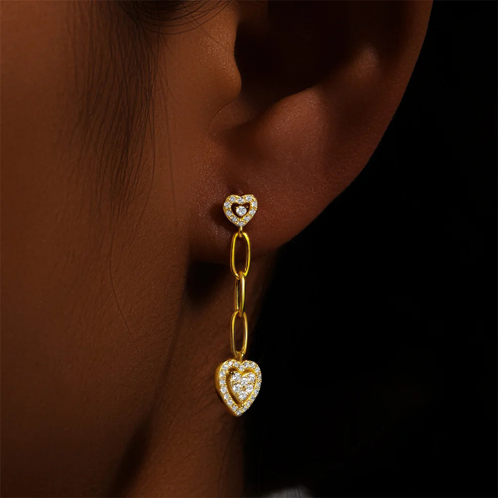 925 Sterling Silver Blue and Green Zircon Earrings Evil Eye Luxury Water Drop Ear Buckles For Women Party Elegent Fine Jewelry Dropshipman