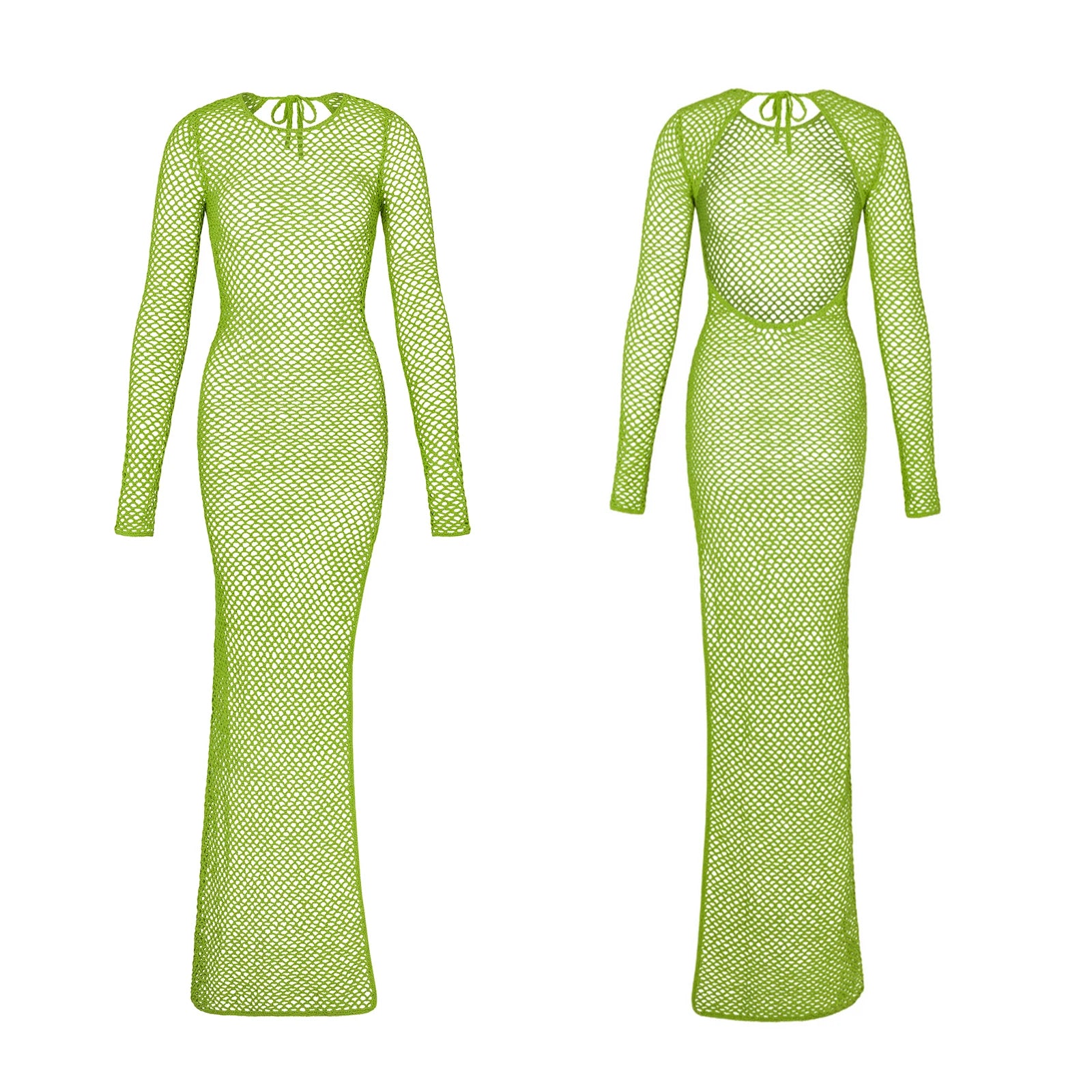 Venus Knitted Beach Dress Beach dresses Shopella green One Size