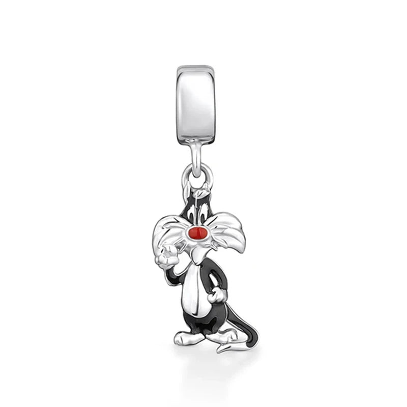 925 Silver Cute Cartoon Series silver charms Shopella Sylvester