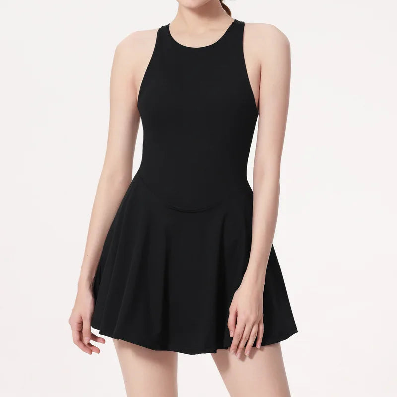 Savannah Swing Tennis Dress tennis dress Dropshipman Black L