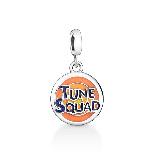 925 Silver Cute Cartoon Series silver charms Shopella Round Tunes Squad