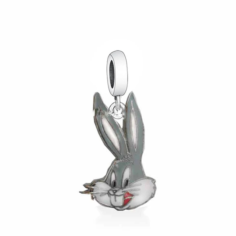 925 Silver Cute Cartoon Series silver charms Shopella Bugs Bunny
