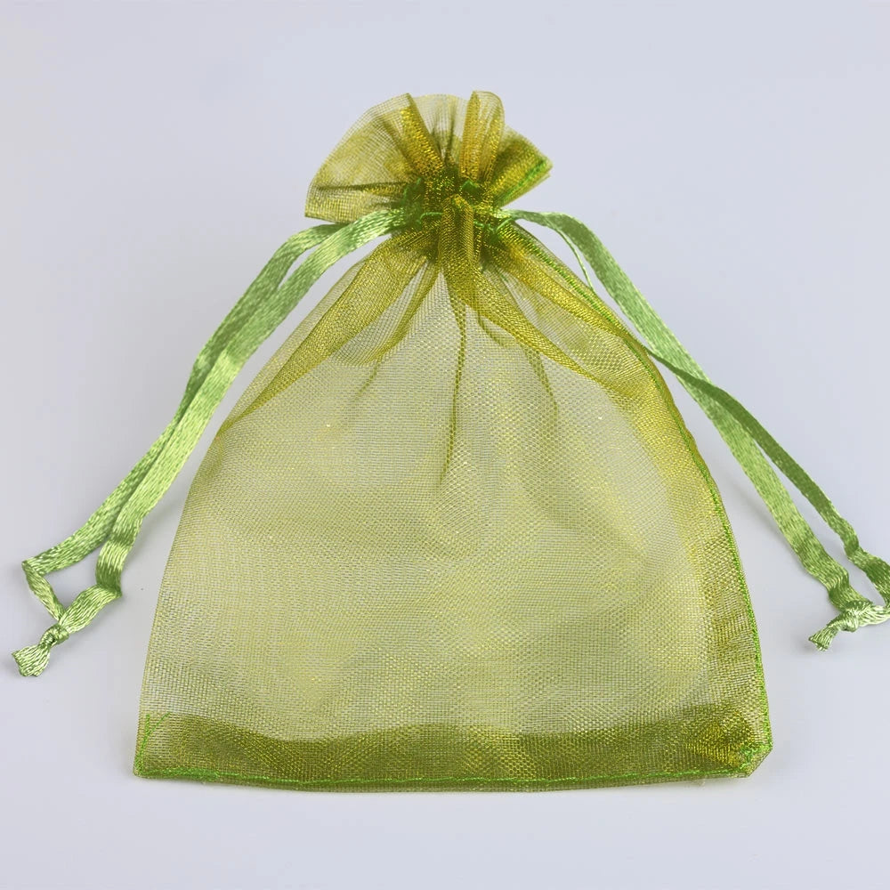 50pcs/100pcs 10x15cm 13x18cm Colorful Organza Jewelry Bags  Shopella   