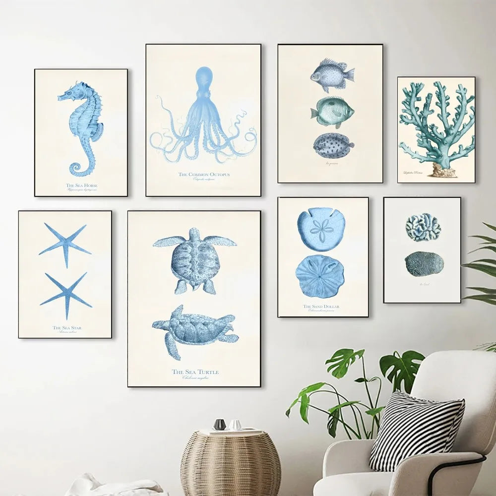 1PC Marine Life Wall Decor posters Dropshipman