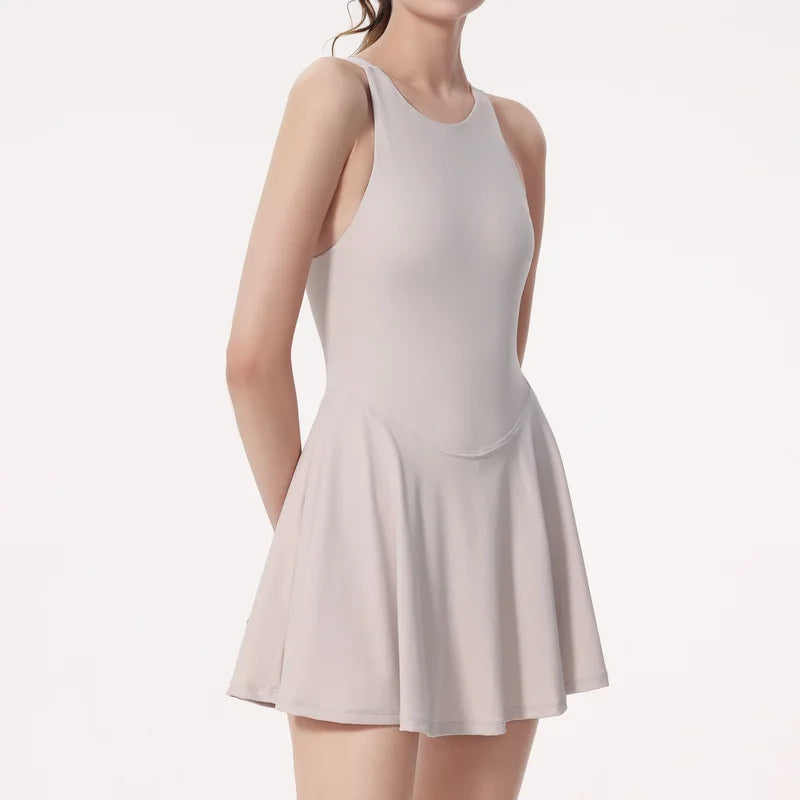 Savannah Swing Tennis Dress tennis dress Dropshipman Nude L