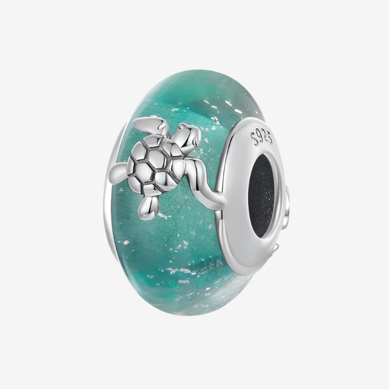 Ocean Breeze Turtle Munaro Charm silver charms Dropshipman CQC3071