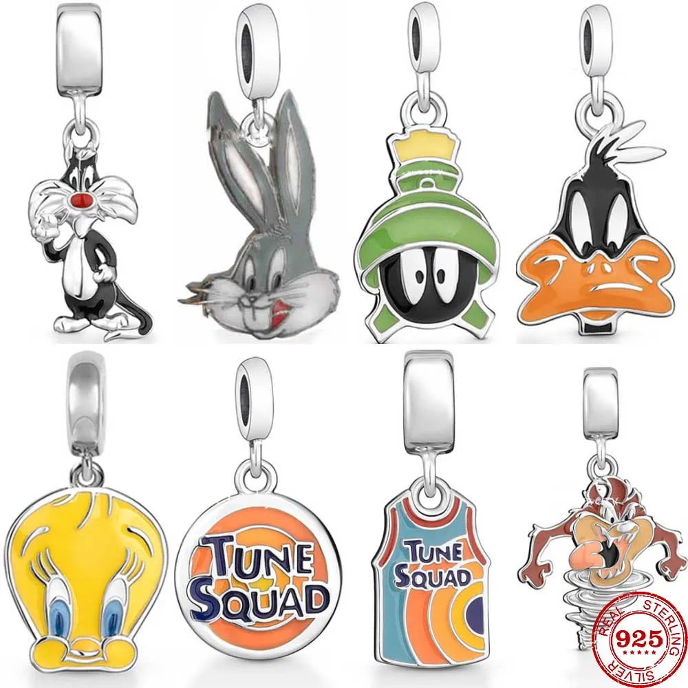 925 Silver Cute Cartoon Series silver charms Shopella