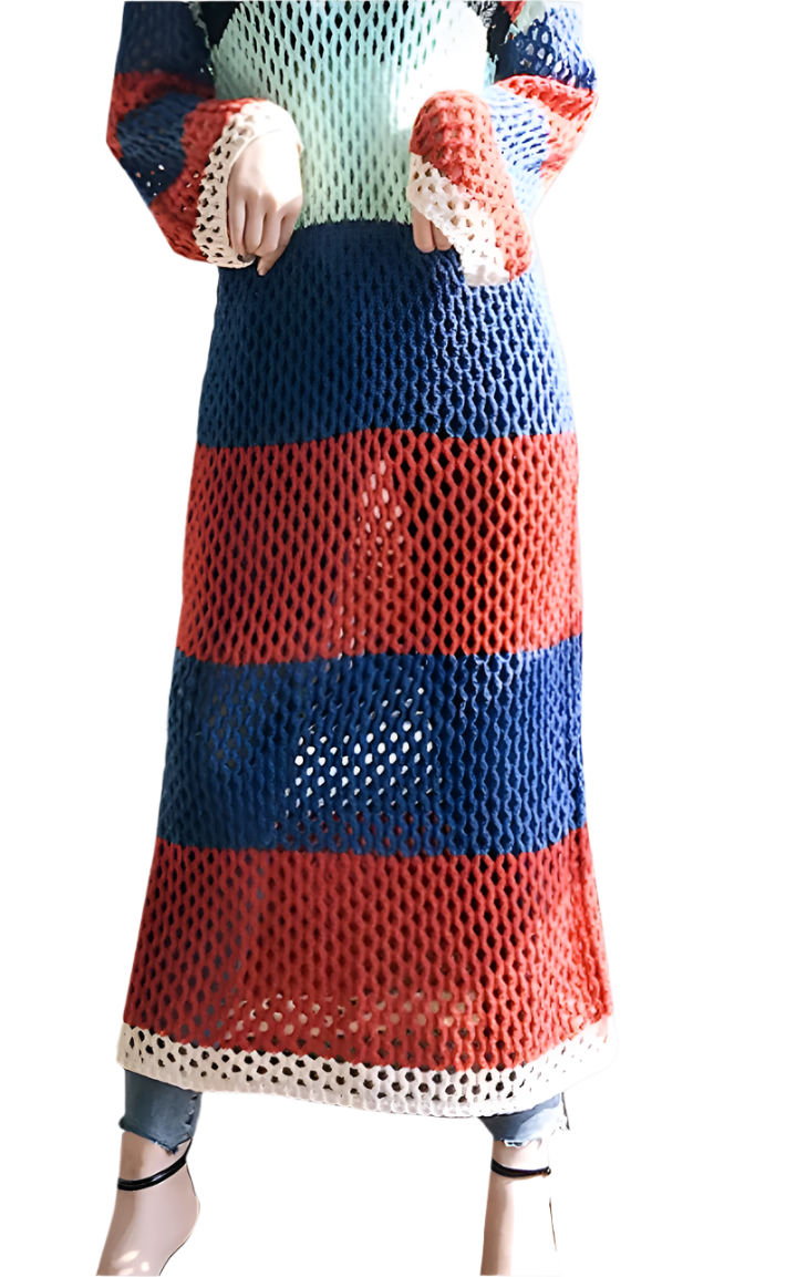 The L.A Rainbow Knit Dress dresses Shopella one size fits all
