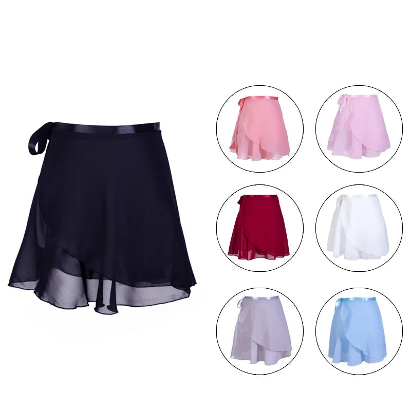 Swan Grace Chiffon Ballet Skirt dancewear Dropshipman