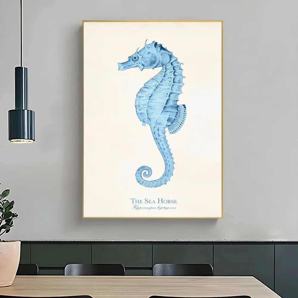 1PC Marine Life Wall Decor posters Dropshipman Seahorse 10x15cm No Frame