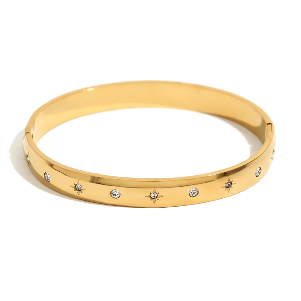 Cosmic Embrace Bangle bracelets Dropshipman Gold Style 2