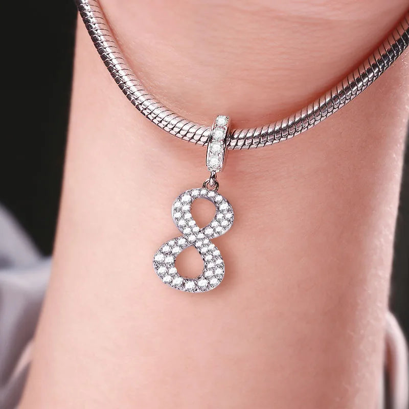 925 Silver Number Birthday Charms Charms & pendants Shopella