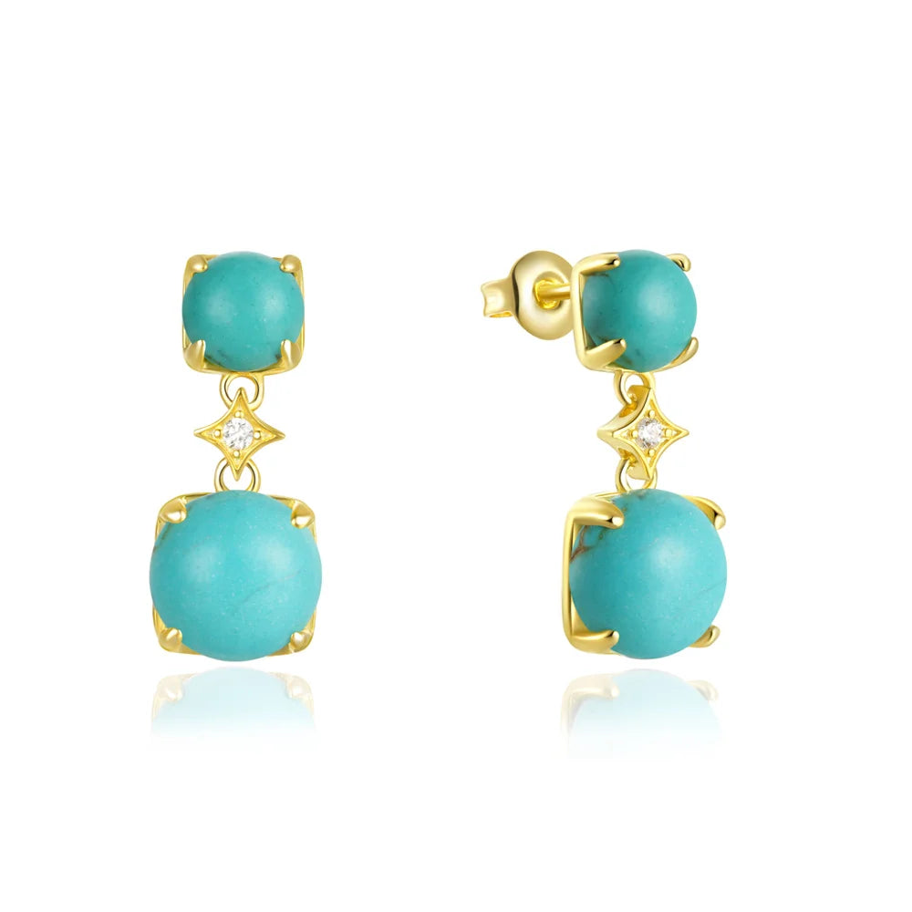 925 Sterling Silver Blue and Green Zircon Earrings Evil Eye Luxury Water Drop Ear Buckles For Women Party Elegent Fine Jewelry Dropshipman 7
