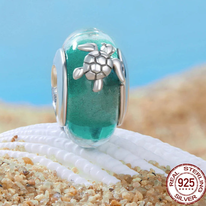 Ocean Breeze Turtle Munaro Charm silver charms Dropshipman