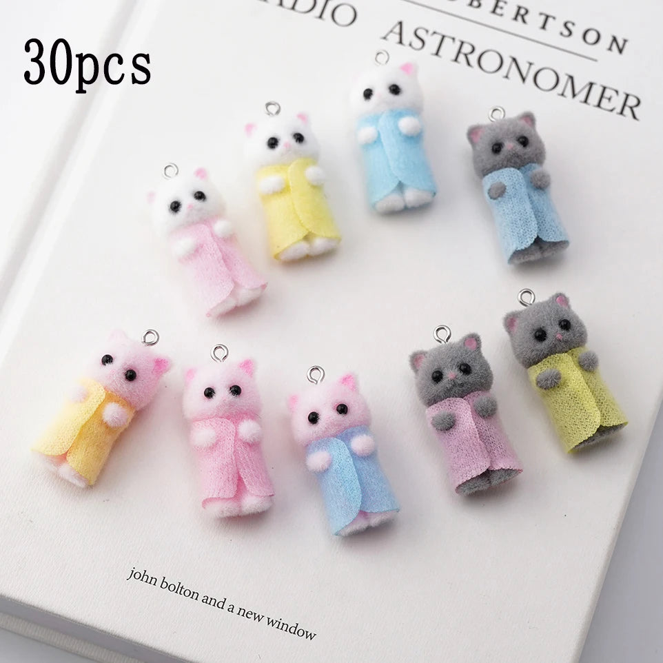 30pcs Whimsical Kitty Charms beads Dropshipman