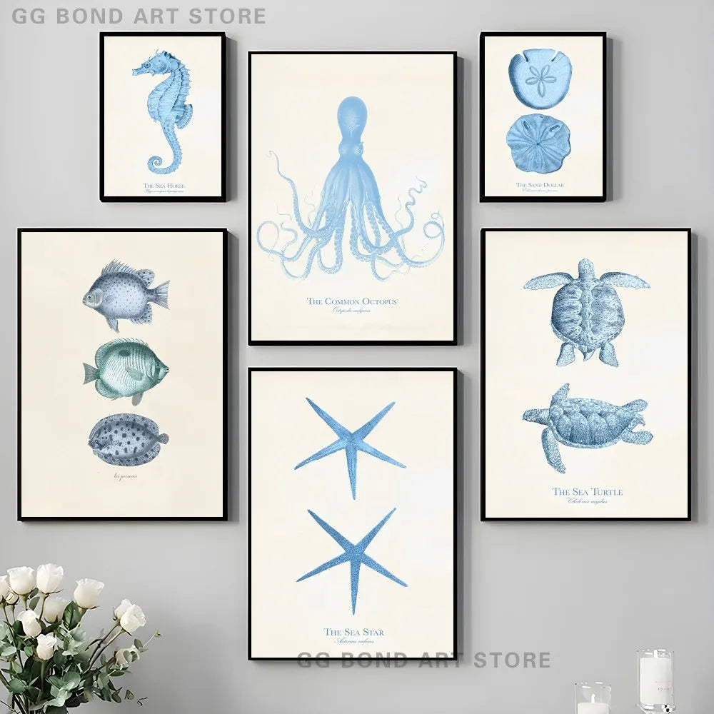 1PC Marine Life Wall Decor posters Dropshipman