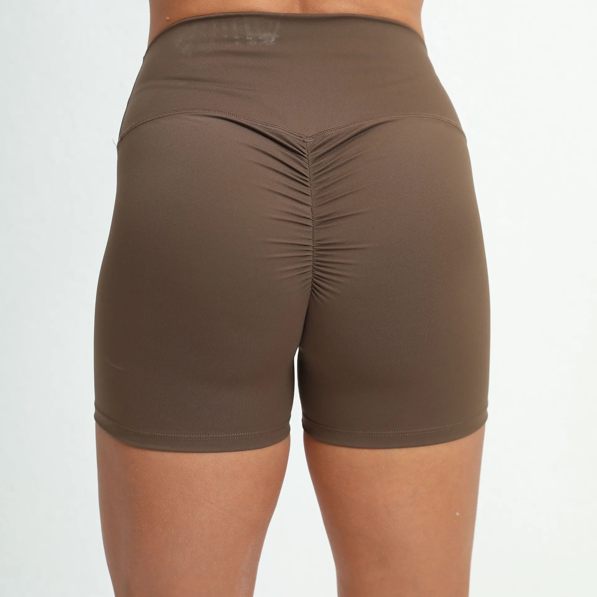 Piper Stretchy Bike Shorts active shorts Dropshipman Brown S