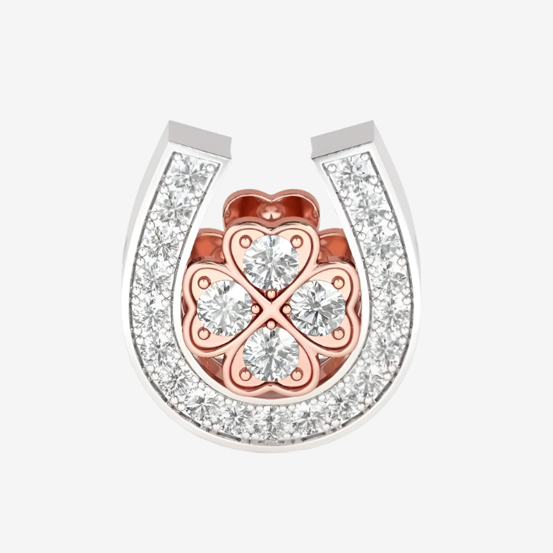 Good luck Horseshoe Charm silver Charms Shopella