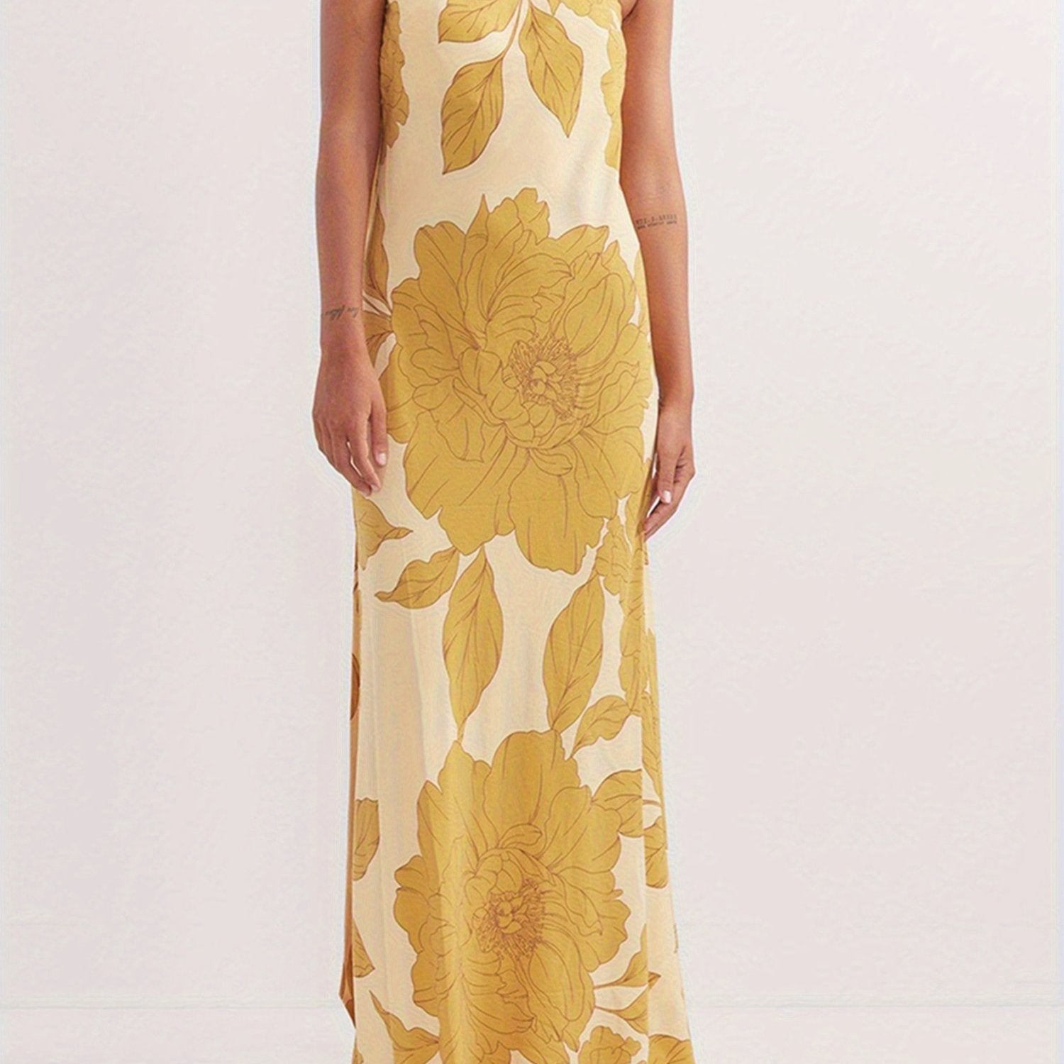 Yellow Rose Summer Dress dresses Dropshipman Yellow AU 8