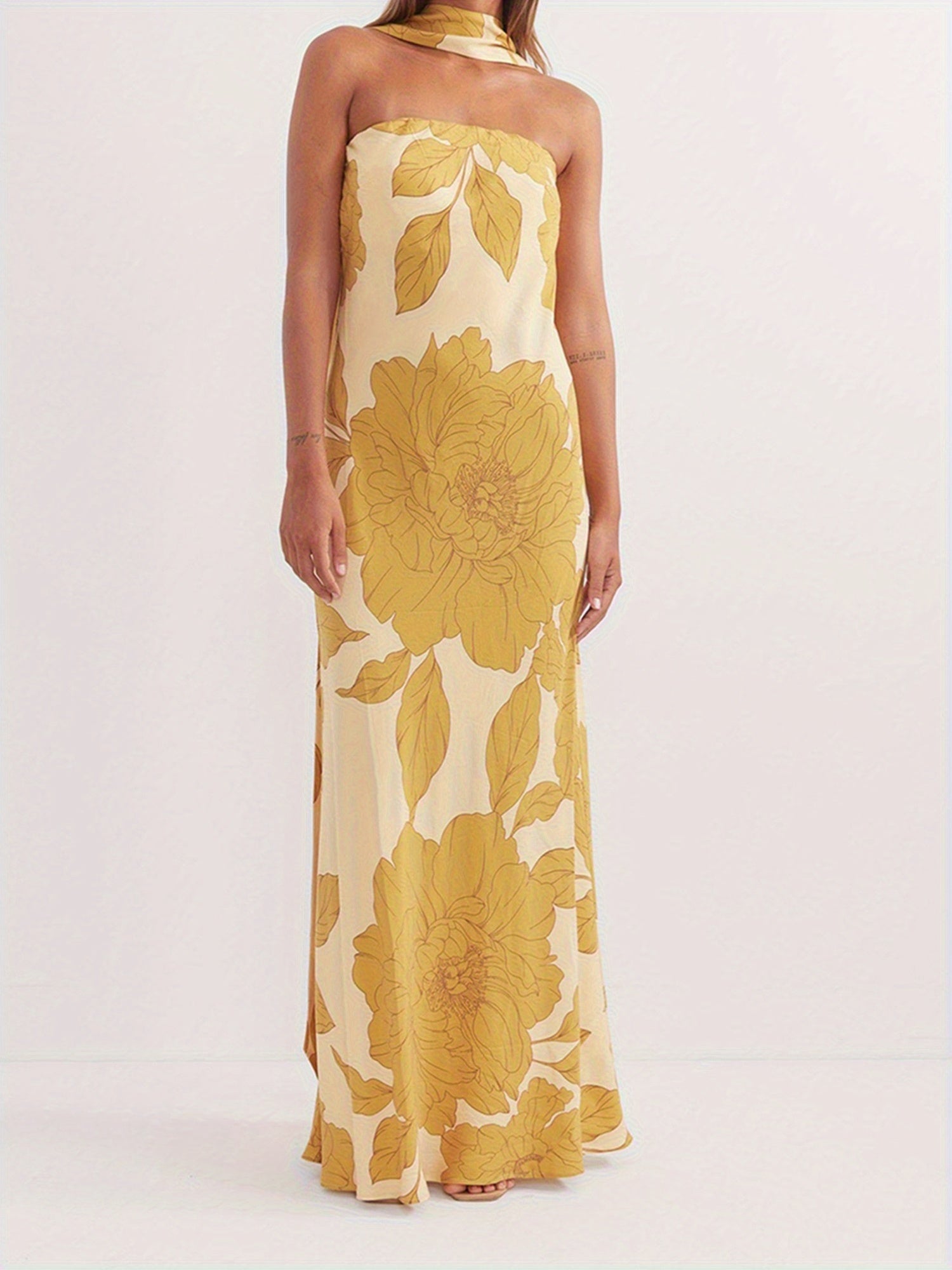 Yellow Rose Summer Dress dresses Dropshipman