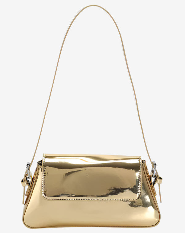 Patent Shoulder Bag bags kakaclo Yellow