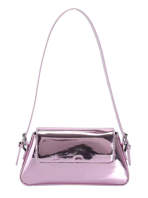 Patent Shoulder Bag bags kakaclo Pink