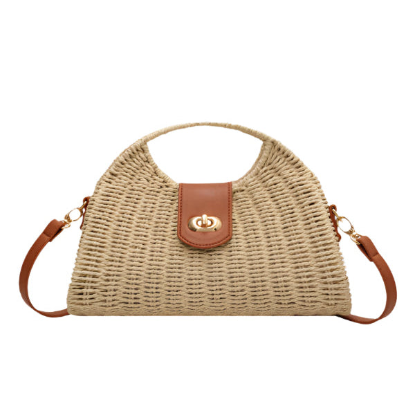 The Coastal Straw Tote BAGS kakaclo White