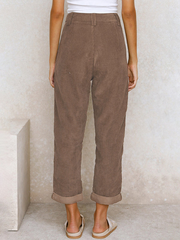 Corduroy Chill High-Waist Pants bottoms kakaclo