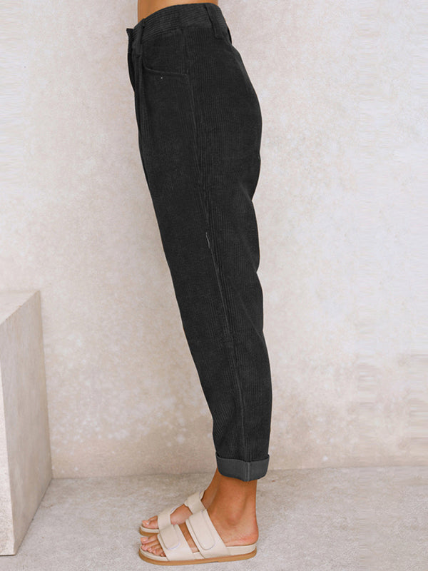 Corduroy Chill High-Waist Pants bottoms kakaclo