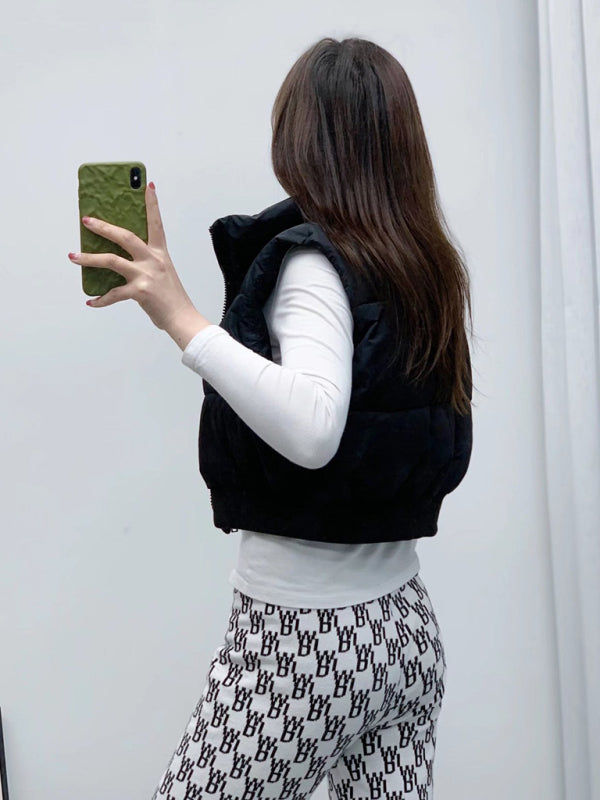 New women's street fashion urban casual cotton vest vest kakaclo