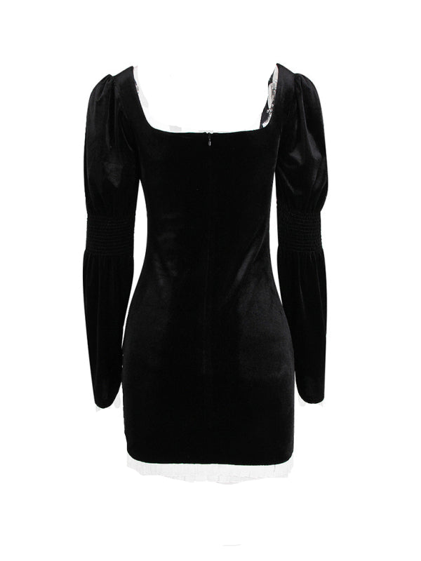 The Golden Velvet Dress Dresses kakaclo
