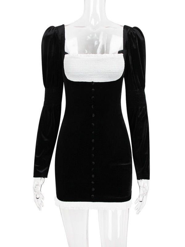The Golden Velvet Dress Dresses kakaclo