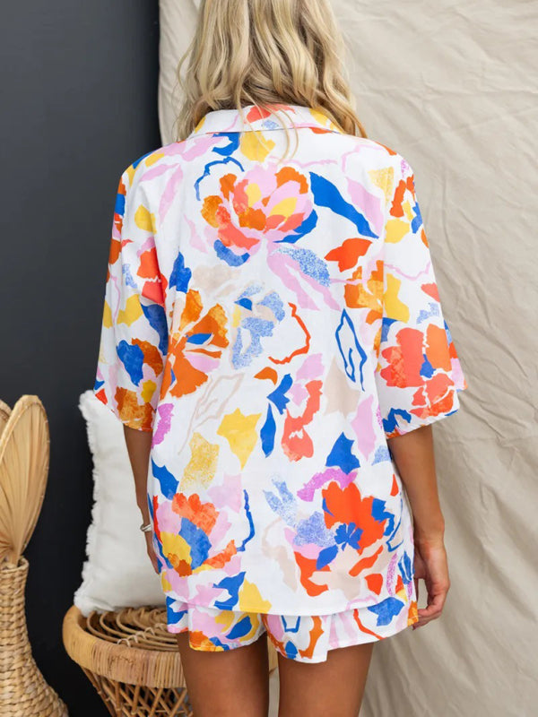 Vivid Voyage Shorts Set two-piece sets kakaclo