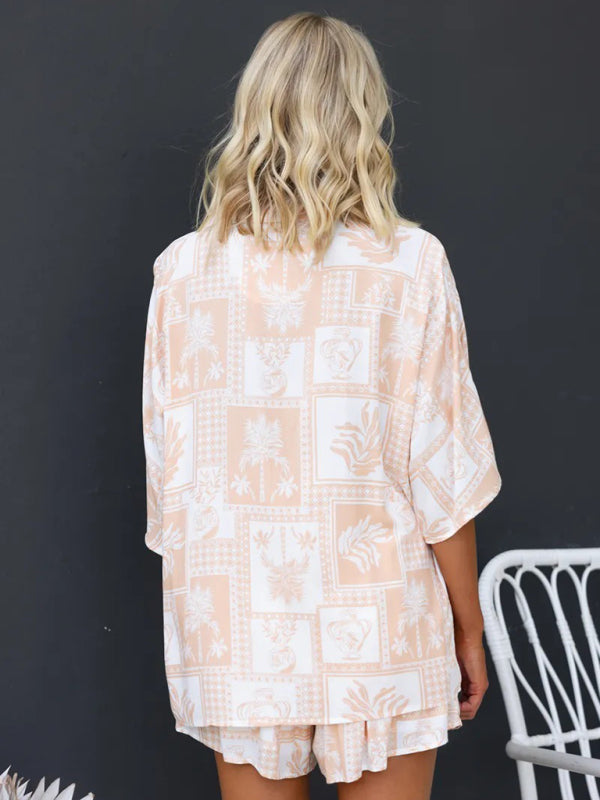 Vivid Voyage Shorts Set two-piece sets kakaclo