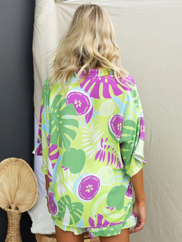 Vivid Voyage Shorts Set two-piece sets kakaclo