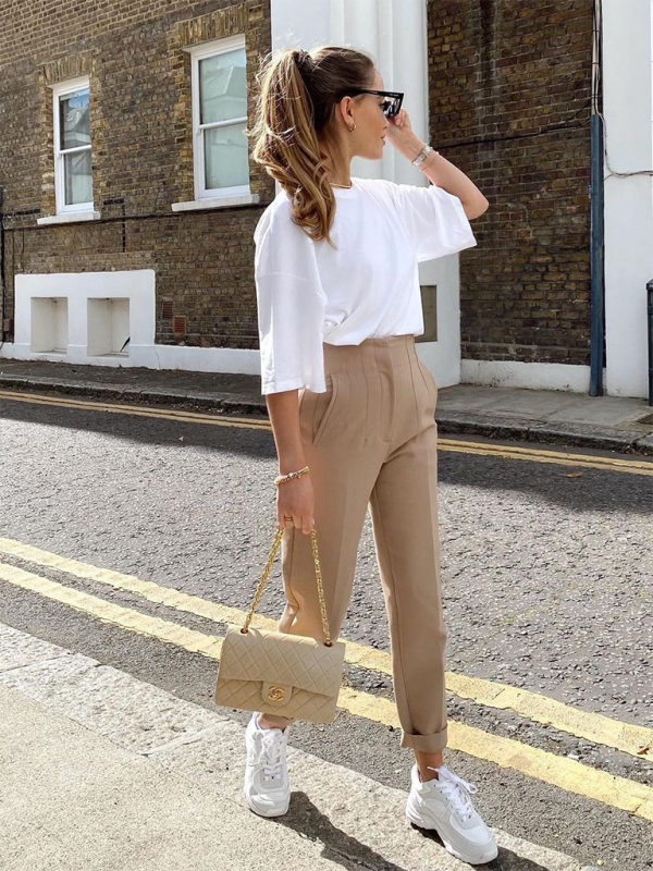 Skyline Slim High-Waist Pants pants kakaclo