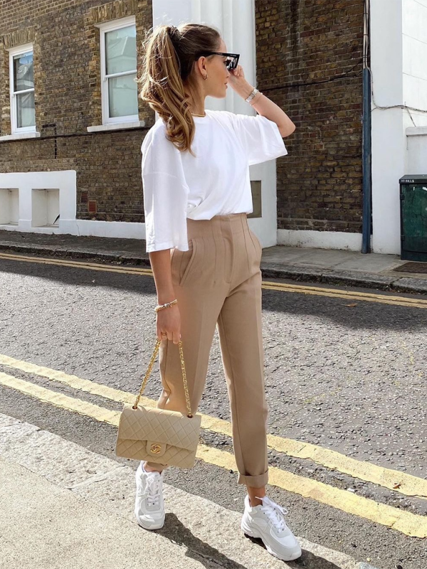 Skyline Slim High-Waist Pants pants kakaclo