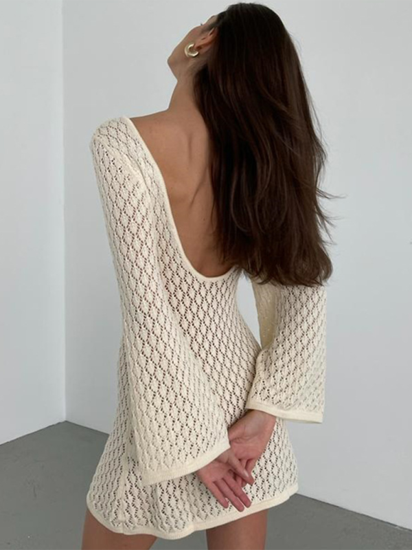The Athena Crochet Beach Dress cover-ups kakaclo