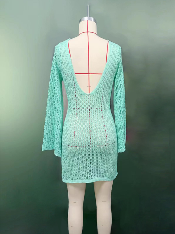 The Athena Crochet Beach Dress cover-ups kakaclo