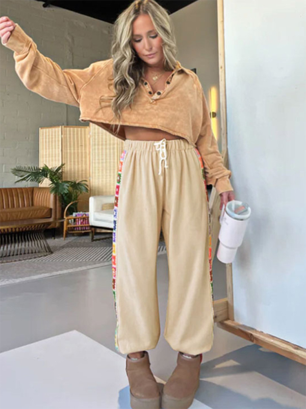 Saffron Stitch Joggers bottoms kakaclo