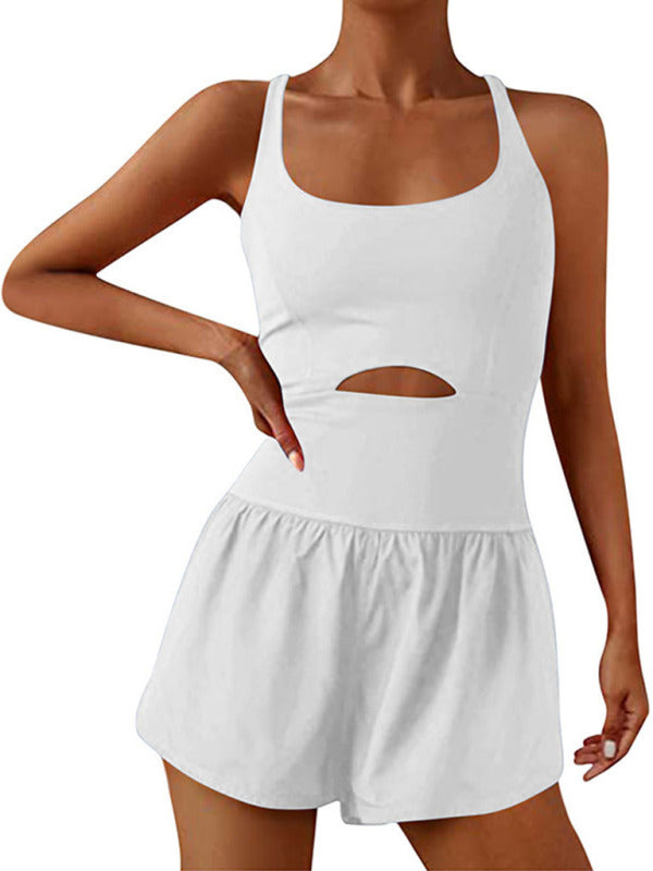 Stride & Grace Yoga Jumpsuit One-Piece Set kakaclo White S