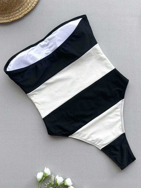 The Lara Striped Swimsuit one-piece kakaclo