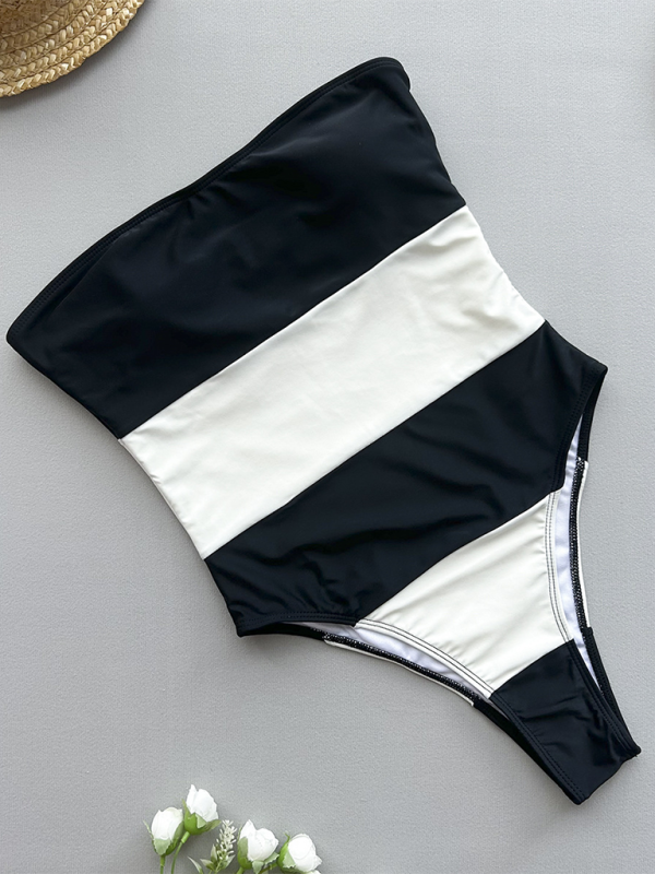 The Lara Striped Swimsuit one-piece kakaclo