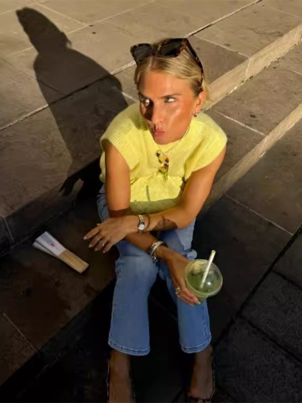 The Jade Yellow Knit Top sweaters kakaclo