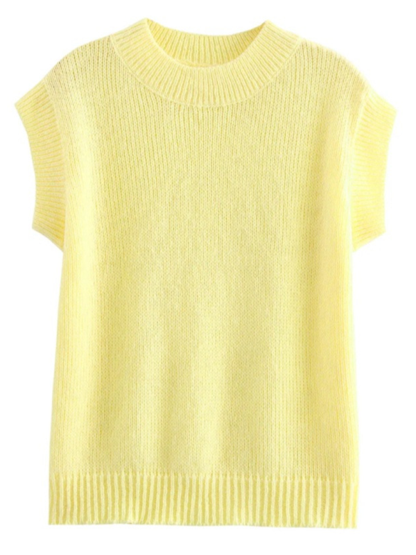 The Jade Yellow Knit Top sweaters kakaclo