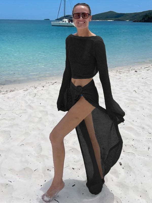 Selina Breeze Beachwear Set cover-ups kakaclo Black S