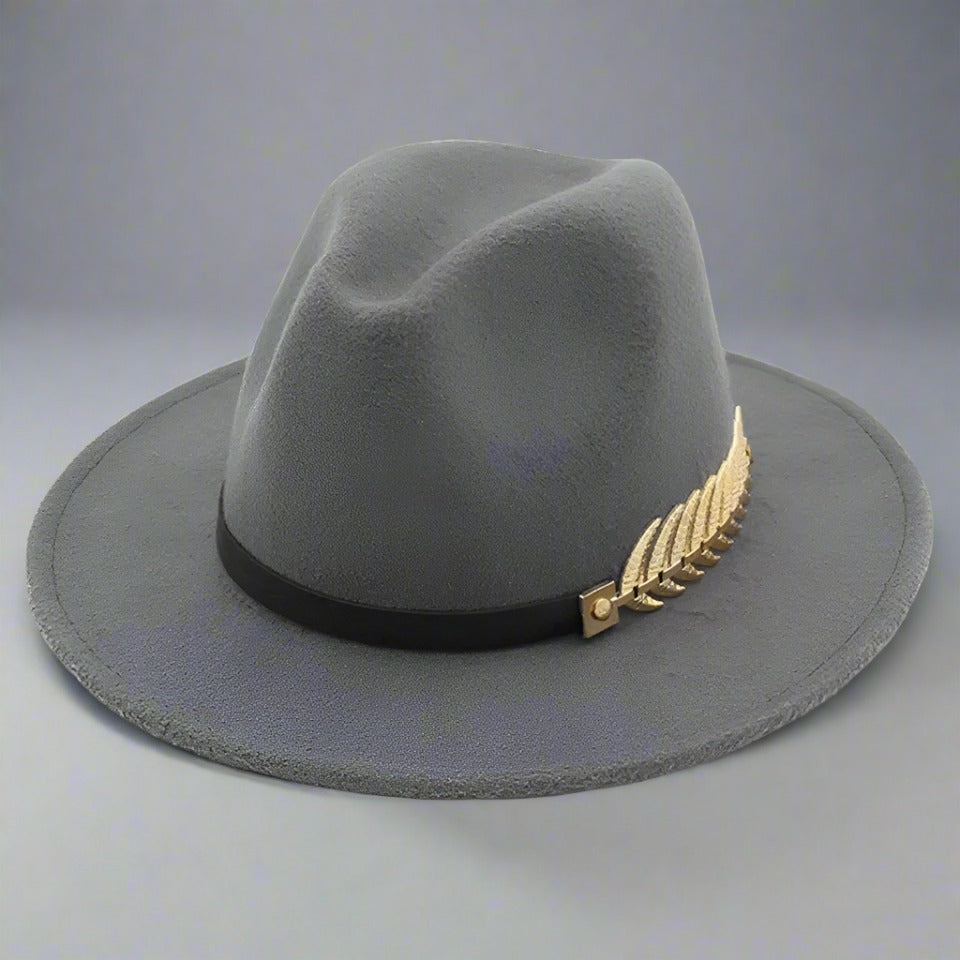 Classic Grey Fedora Hat hats Shopella